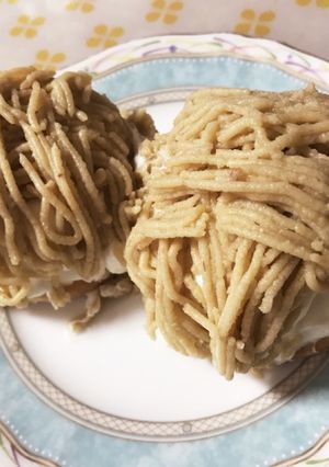 生栗から作る本格的なモンブラン-レシピのメイン写真
