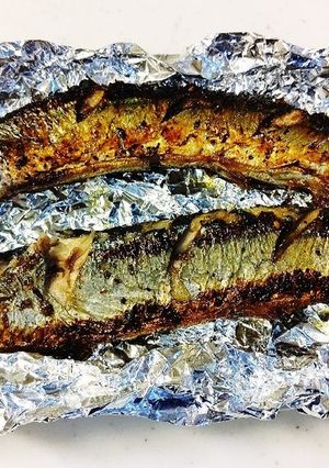 さんま七味ねぎ塩、オリーブ油焼き。-レシピのメイン写真
