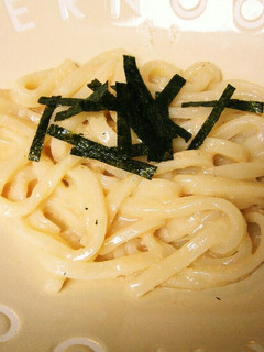 簡単!材料4つでお店の味☆明太子うどん♪-レシピのメイン写真