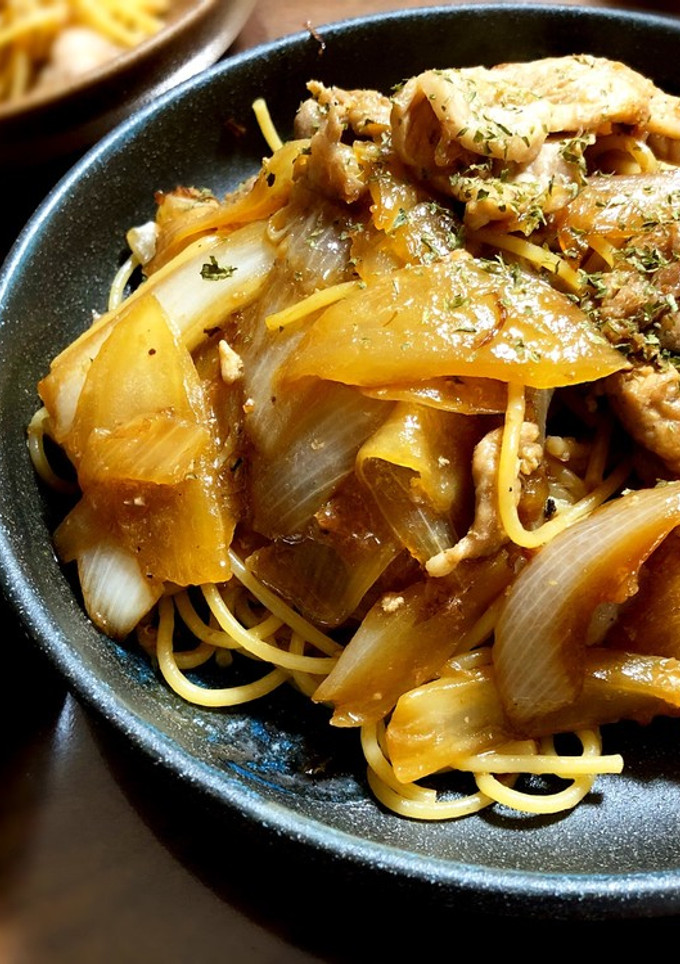 豚肉と玉ねぎの和風パスタ-レシピのメイン写真