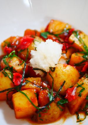 じゃがいもでごはんが進む♡うめ味噌煮-レシピのメイン写真
