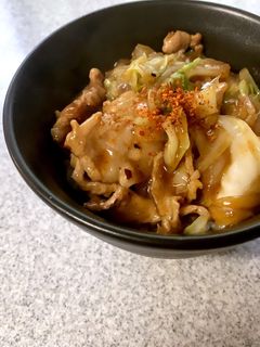 10分で!中華風あんかけ豚丼-レシピのメイン写真