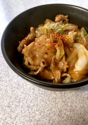 10分で！中華風あんかけ豚丼-レシピのメイン写真