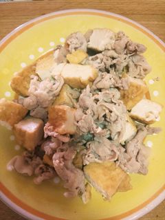豚肉と厚揚げの炒め物-レシピのメイン写真