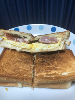 お一人様のホットサンド(食パン2枚版)-レシピのメイン写真
