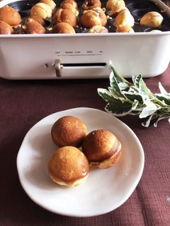 たこ焼き器で作る♡ベビーカステラ-レシピのメイン写真