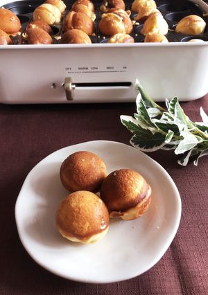 たこ焼き器で作る♡ベビーカステラ-レシピのメイン写真