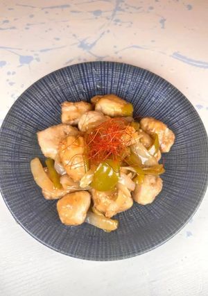 黒酢の豚こま蓮根酢豚-レシピのメイン写真