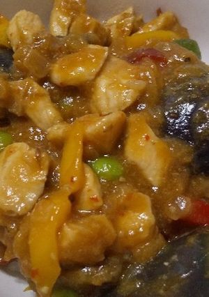 鶏胸肉と冷凍野菜の麻婆風丼-レシピのメイン写真