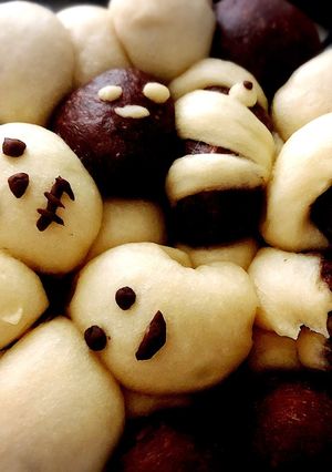 炊飯器でモチモチちぎりパン〜ハロウィン〜-レシピのメイン写真