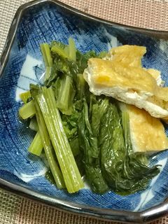 小松菜と油揚げの煮浸し-レシピのメイン写真