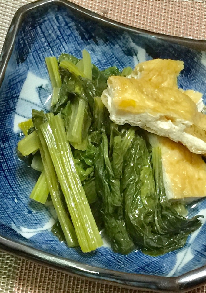小松菜と油揚げの煮浸し-レシピのメイン写真