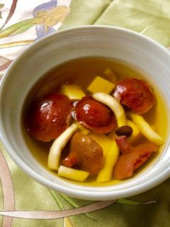 芝茸としめじのお吸い物-レシピのメイン写真