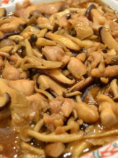 鶏とキノコのオイスターソース炒め-レシピのメイン写真