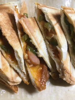 ピザ風ホットサンド-レシピのメイン写真