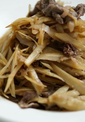 ご飯がススム！牛ごぼうしぐれ炒め煮-レシピのメイン写真