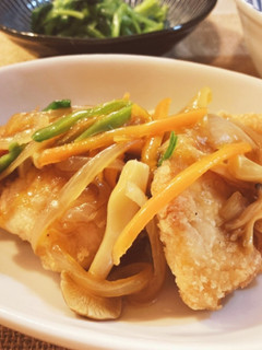 鶏むね肉の甘酢野菜あんかけ-レシピのメイン写真