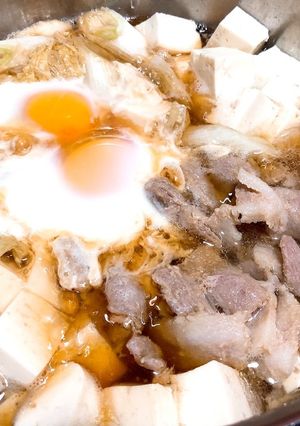 豚肉ですき焼き風お鍋-レシピのメイン写真