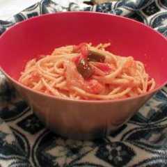 รูปของ クリーミー♪キムチのパスタ