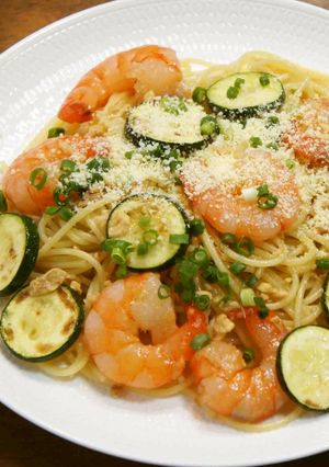 海老とズッキーニのスパゲッティ-レシピのメイン写真