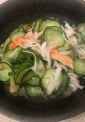 ＊ かにかま　きゅうり　の酢の物　＊-レシピのメイン写真