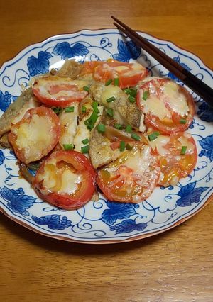 たらとトマトのチーズ焼き-レシピのメイン写真