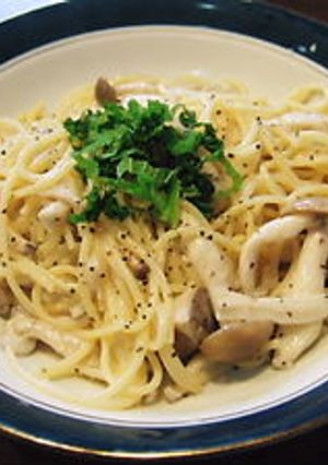 きのこのクリームパスタ　アンチョビ風味-レシピのメイン写真