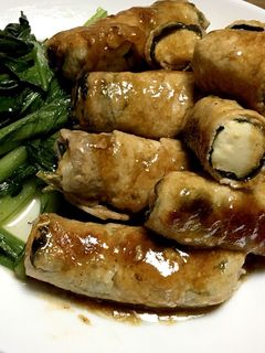 揚げ出し豆腐の豚しそ巻き-レシピのメイン写真