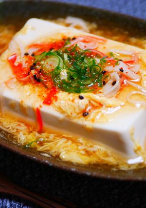 簡単5分！茶碗蒸し風あんかけ豆腐-レシピのメイン写真