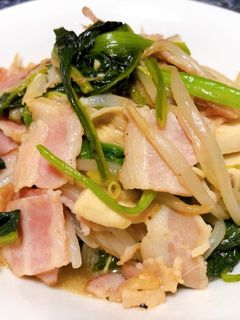 ベーコンとほうれん草のバター醤油炒め-レシピのメイン写真