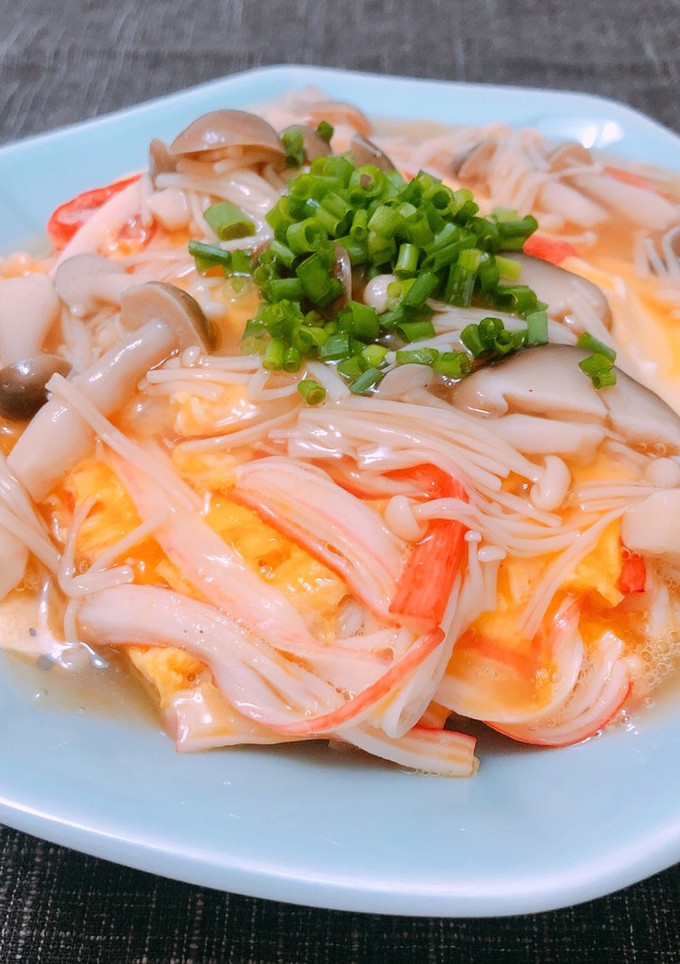 ふわとろ天津飯〜きのこたっぷりあんかけ〜-レシピのメイン写真