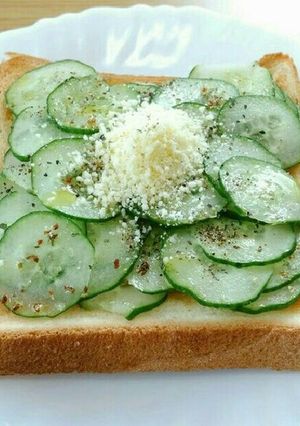 きゅうりトースト-レシピのメイン写真