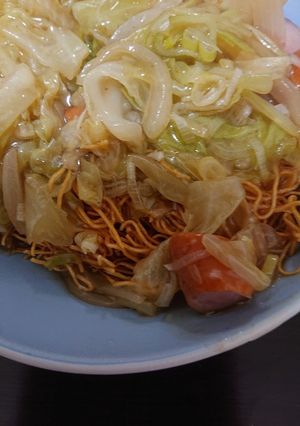 お好みの餡で！かた焼きそば☆-レシピのメイン写真