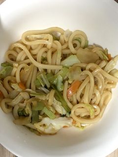 簡単!焼肉のたれ焼うどん-レシピのメイン写真