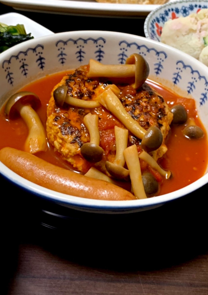 簡単煮込みハンバーグ-レシピのメイン写真