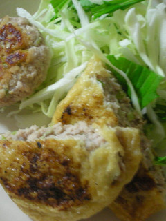 ヘルシーな肉種で油揚げの包み焼き-レシピのメイン写真