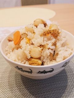 ベビーホタテの炊き込みご飯-レシピのメイン写真