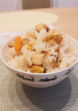 ベビーホタテの炊き込みご飯-レシピのメイン写真
