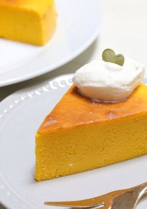 ミキサーで簡単!かぼちゃのチーズケーキ◌-レシピのメイン写真