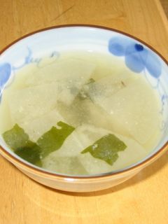 大根とわかめのみそ汁-レシピのメイン写真