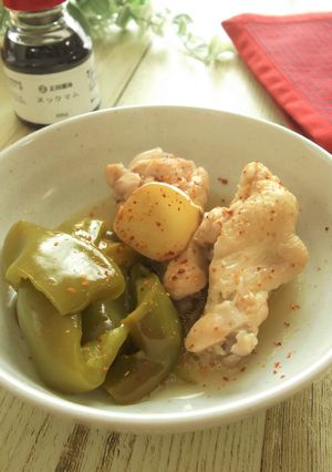 ピーマンと手羽元のヌックマム甘酢煮-レシピのメイン写真