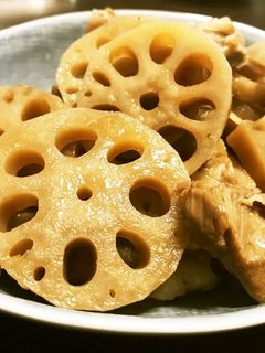 簡単美味しい れんこんと鶏肉の煮物-レシピのメイン写真