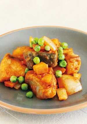 ぶりのりんご・ケチャップ煮-レシピのメイン写真
