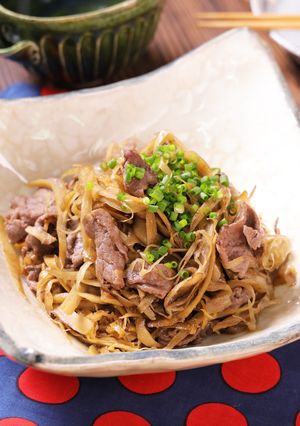 しょうが風味♡牛肉とごぼうのしぐれ煮-レシピのメイン写真