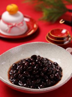 おせちに♪ふっくらツヤツヤ黒豆煮-レシピのメイン写真