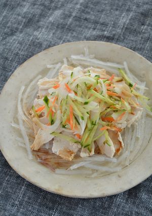 鶏しゃぶと糸寒天のサラダ-レシピのメイン写真