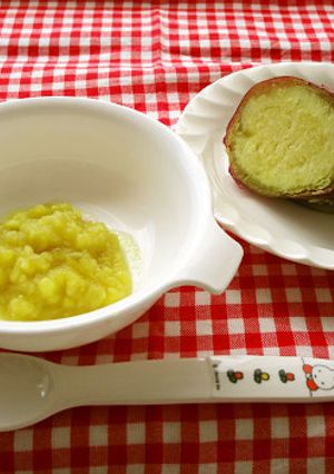 さつま芋のトロトロ煮（もぐもぐ離乳食）-レシピのメイン写真