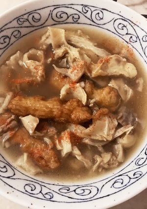 【2作目】牛すじとたまねぎ天のおでん煮！-レシピのメイン写真