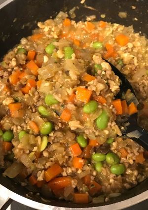 茅の舎出汁でドライカレー-レシピのメイン写真