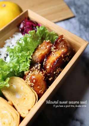 お弁当にも！ぶりの甘辛胡麻だれ-レシピのメイン写真